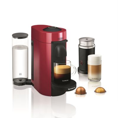 Nespresso by Delonghi VertuoPlus Coffee/Espresso Machine and Aeroccino3 Milk Frother Bundle ...